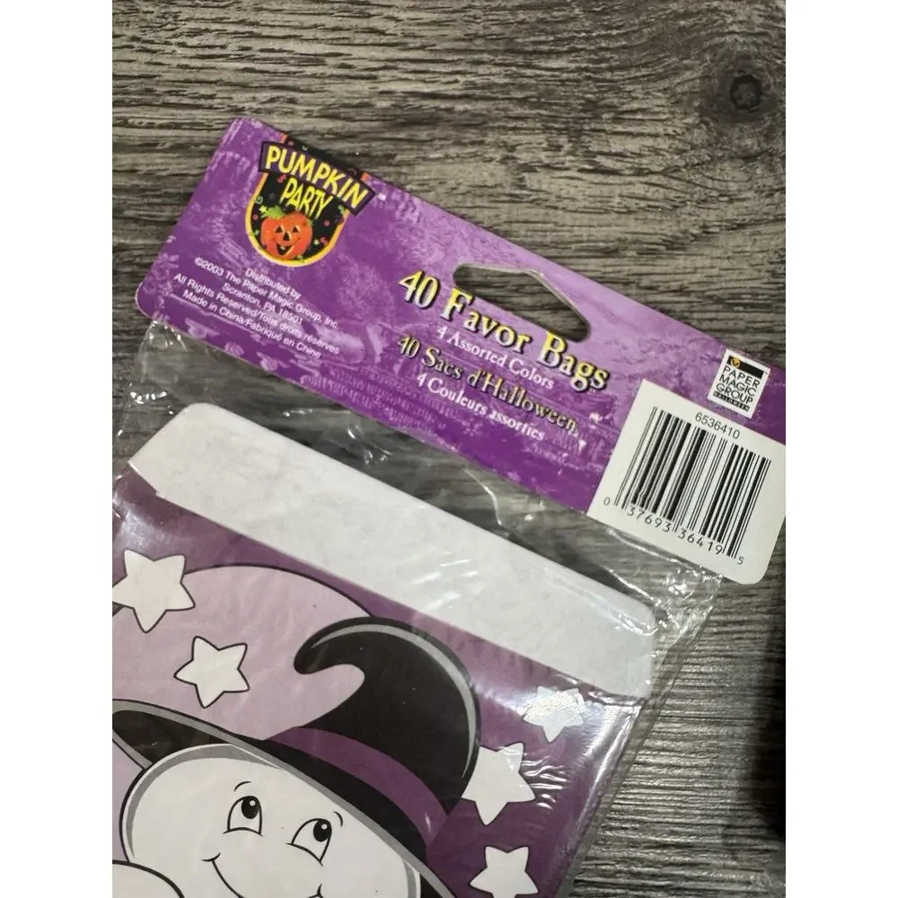 Vintage Halloween Party Favor Bags 160+ & Pair Spooky Specs Boo Treats Pumpkin